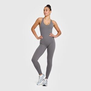 Oner active Unified Scoop Back All In One Long | Ash Grey - M - Short